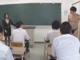 Japanese Teacher Flirts With Her Naughty Student in Class